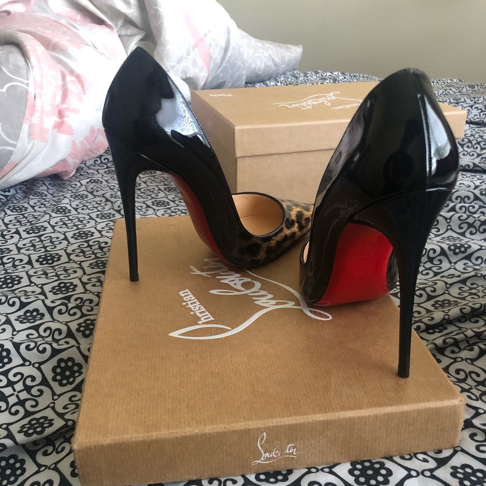 Christian Louboutin So Kate leopard ombré 120mm
